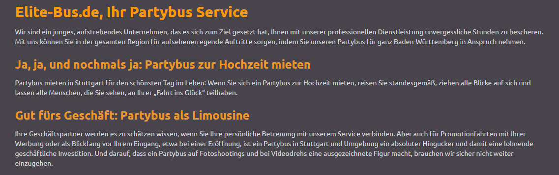 Elite-Bus.de:  Hochzeit Limousinen für  Heilbronn , Neckarsulm, Leingarten, Weinsberg, Bad Rappenau, Flein, Untergruppenbach, Erlenbach, Untereisesheim, Bad Wimpfen  und  Massenbach, Nordheim, Talheim, Lehrensteinsfeld